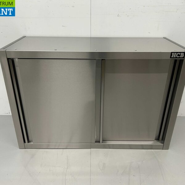 Stainless steel Wall Cabinet Premium-line 2 Sliding Doors 100 cm Catering