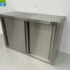 Stainless steel Wall Cabinet Premium-line 2 Sliding Doors 100 cm Catering - Image 2