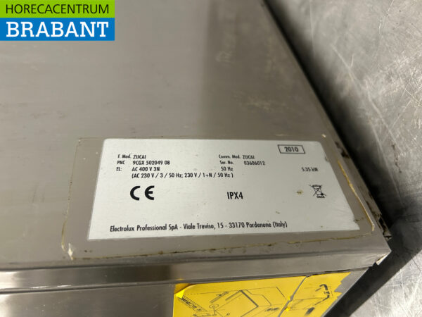 Stainless steel Zanussi Zucai Dishwasher Dishwasher Front Loader 400V Catering - Image 6