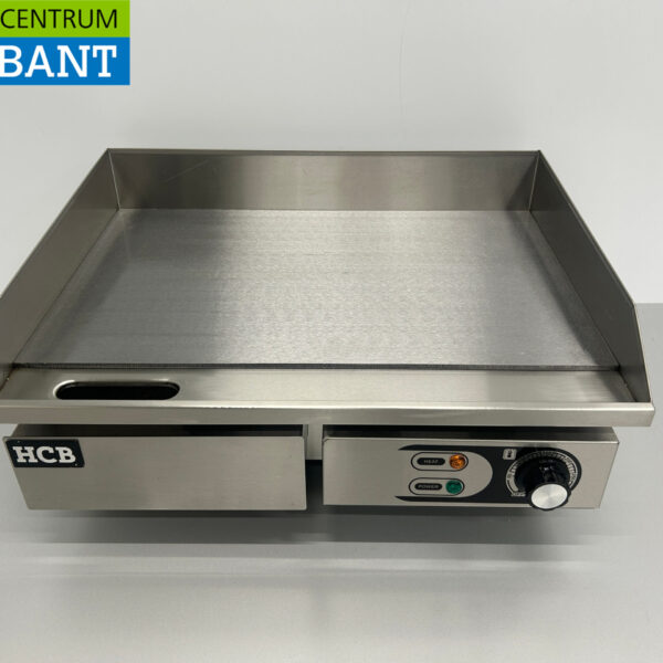 Stainless steel Grill Plate Baking plate Smooth plate 55 cm 230V Horeca