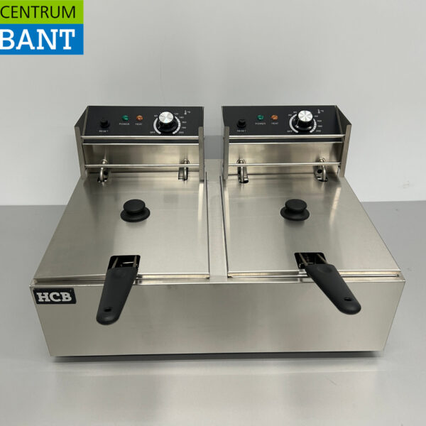 Stainless steel Double Fryer Fryer 2 x 6 liters 230V Catering