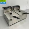 Stainless steel Double Fryer Fryer 2 x 6 liters 230V Catering - Image 2