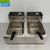 Stainless steel Double Fryer Fryer 2 x 6 liters 230V Catering - Image 4
