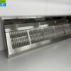 Stainless steel extractor hood Extractor hood with slat filters Premium-line 300 cm Sloping model Horeca - Image 3
