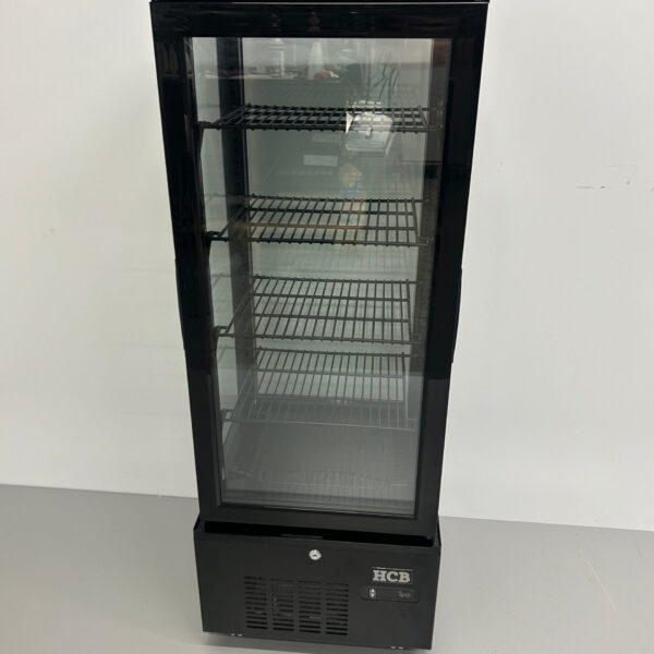 HCB Refrigerated Patisserie Display Cabinet Black 92 liters 230V Catering