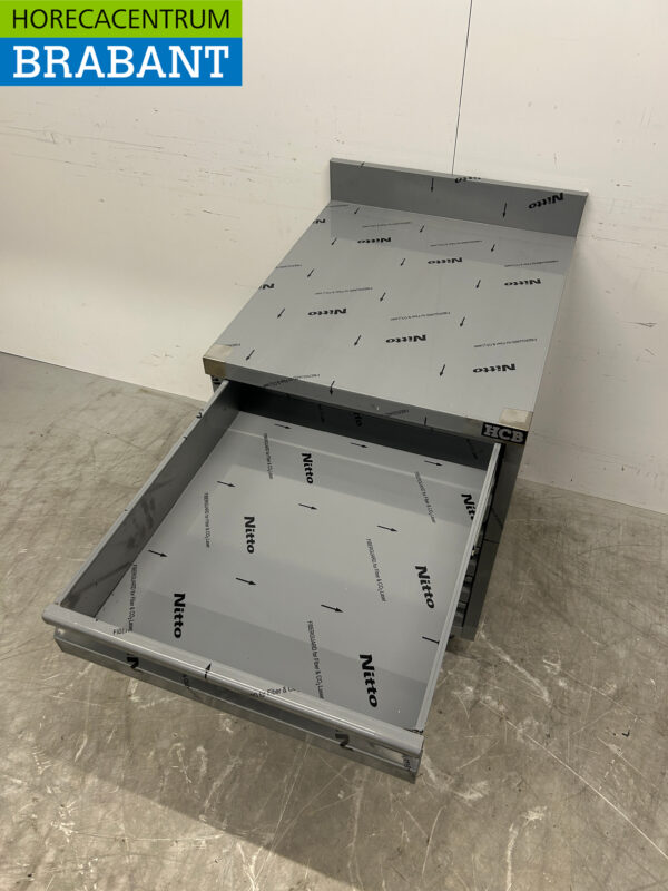 Stainless steel HCB Work Cupboard Drawer Cabinet 6 drawers Premium-line for dough 60 cm Catering Pizzeria Bakery - Image 6