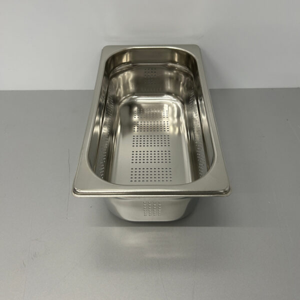 Stainless steel Perforated Gastronorm Tray GN Tray 1/3 GN Depth 100 mm Catering