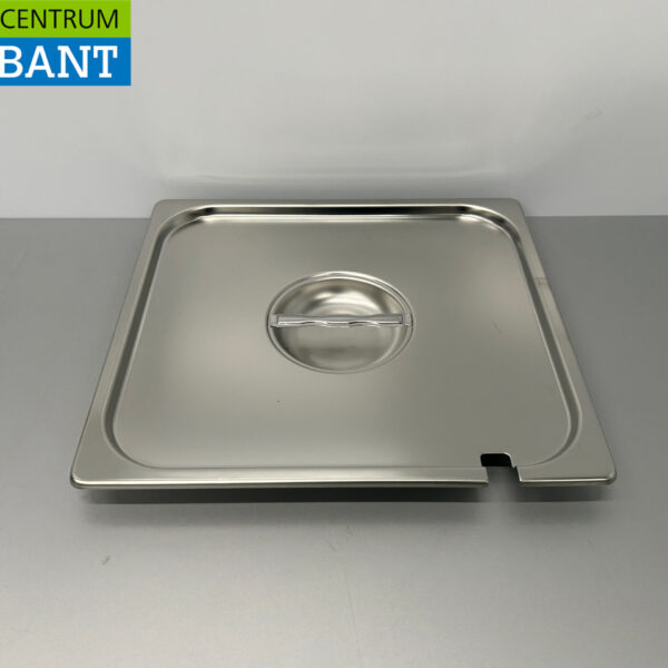 Stainless steel Gastronorm Lid GN Lid 2/3 GN with Spoon Recess Catering