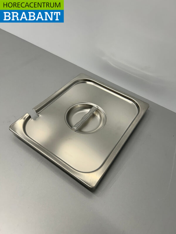 Stainless steel Gastronorm Lid GN Lid 1/2 GN with Spoon Recess Catering - Image 3