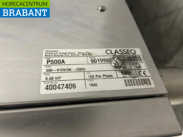 Stainless steel Classeq P500A Slide-through dishwasher Drain pump 400V Horeca - Image 6