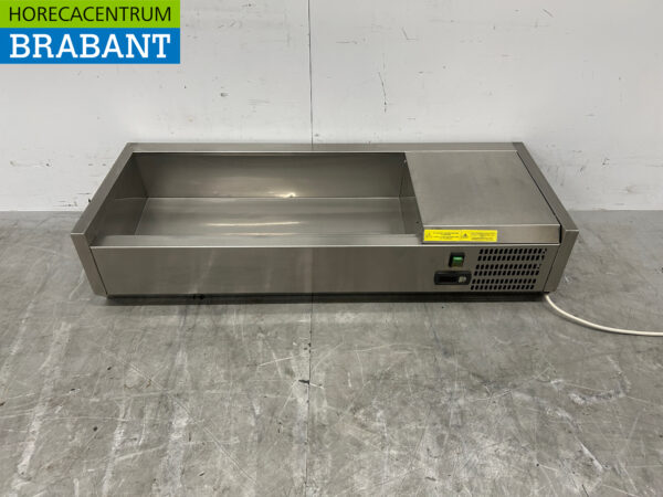 Stainless steel Afinox Top mounted display case Top mounted refrigerated display case saladière 4 x 1/3 GN 105,5 cm Horeca