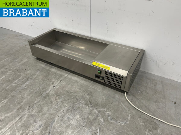 Stainless steel Afinox Top mounted display case Top mounted refrigerated display case saladière 4 x 1/3 GN 105,5 cm Horeca - Image 2