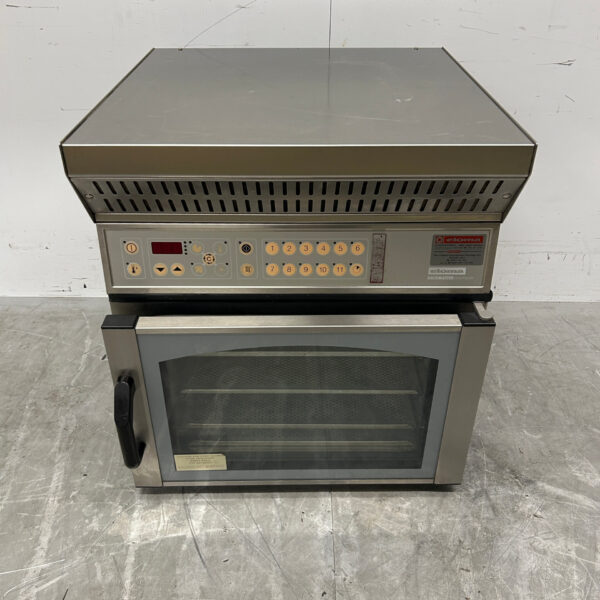 Stainless steel Hot Air Oven Steamer Eloma EB30 with exhaust hood 230V Catering