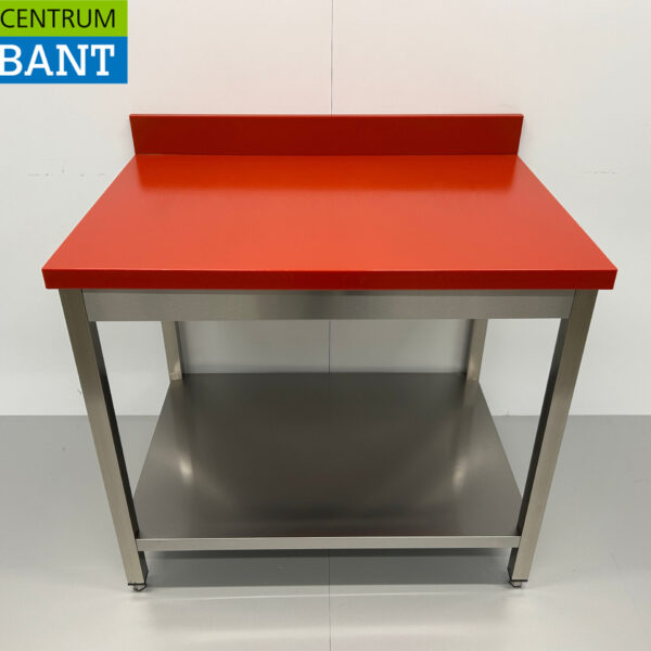 Stainless steel Polyethylene PE Cutting Table Work Table Premium-line 100 cm Catering Butchery