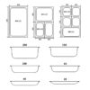 Stainless steel Gastronorm Tray GN Tray 2/3 Depth 100 mm Catering - Image 3