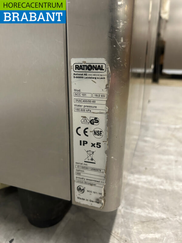 Stainless steel Rational SCC101 SelfCookingCenter Combisteamer Steamer 10 x 1/1 GN/gastronorm 400V Horeca - Image 7
