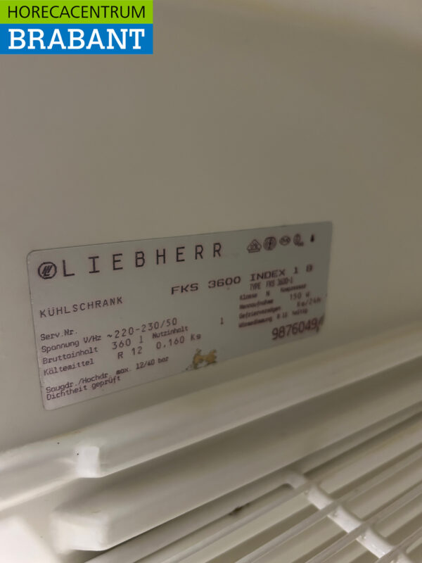 Liebherr Refrigerator Cooling 360 liters 230V Horeca - Image 5