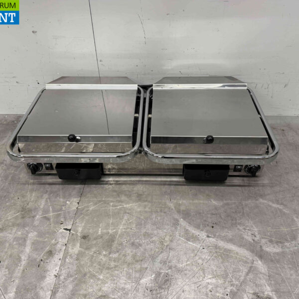 Stainless steel Milan Toast Vitroceramic Double Contact Grill Panini Grill 2 x 230V Horeca