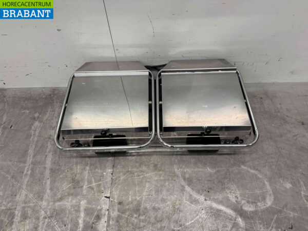 Stainless steel Milan Toast Vitroceramic Double Contact Grill Panini Grill 2 x 230V Horeca - Image 2