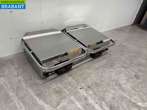 Stainless steel Milan Toast Vitroceramic Double Contact Grill Panini Grill 2 x 230V Horeca - Image 3