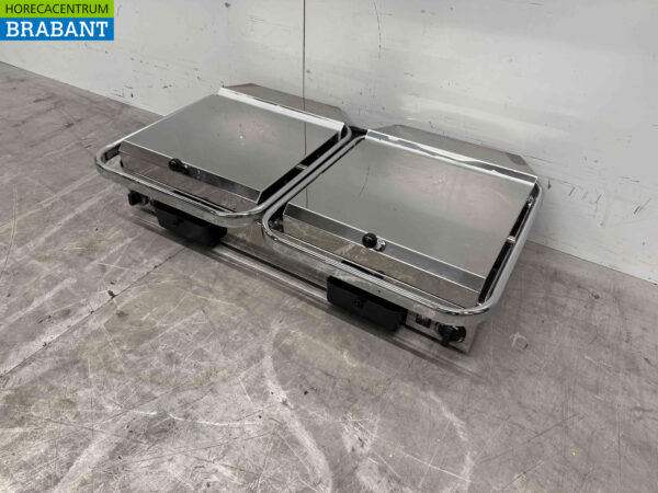 Stainless steel Milan Toast Vitroceramic Double Contact Grill Panini Grill 2 x 230V Horeca - Image 4