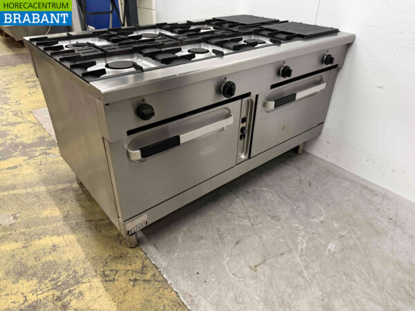Stainless steel Zanussi 8 burner stove gas stove 160 x 100 cm Horeca - Image 4