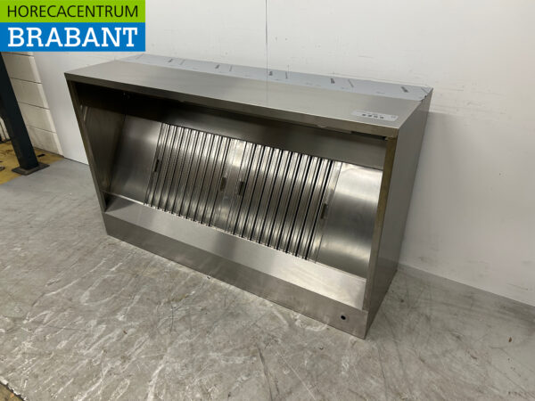 Stainless steel extractor hood Hood 160 x 95 cm Box model Catering - Image 2