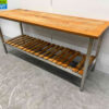 Stainless Steel Work Table 200 x 70 x 87.5 cm Catering - Image 3