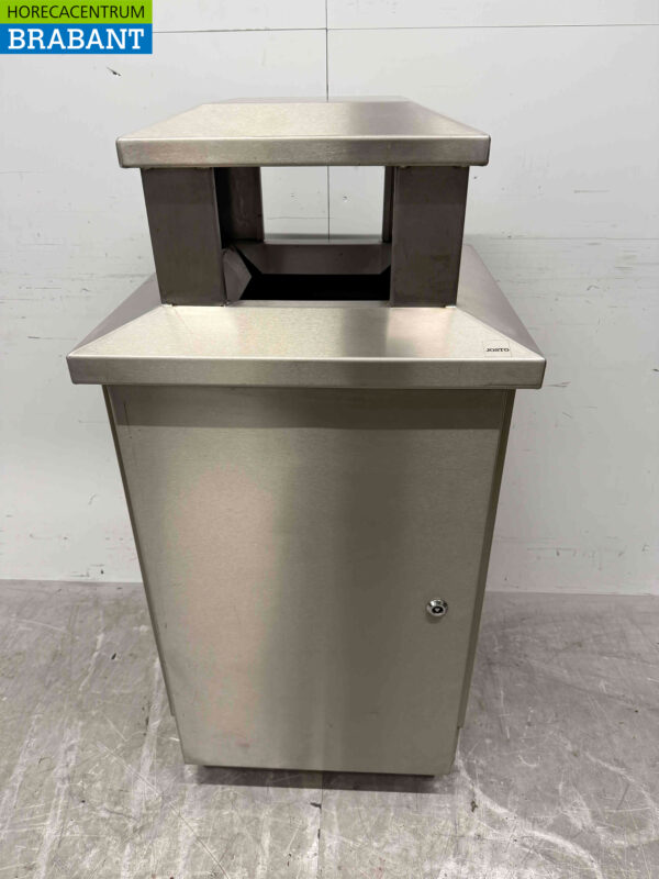 Stainless steel Josto Outdoor Waste Bin Holder Trash Bin 57 cm Catering