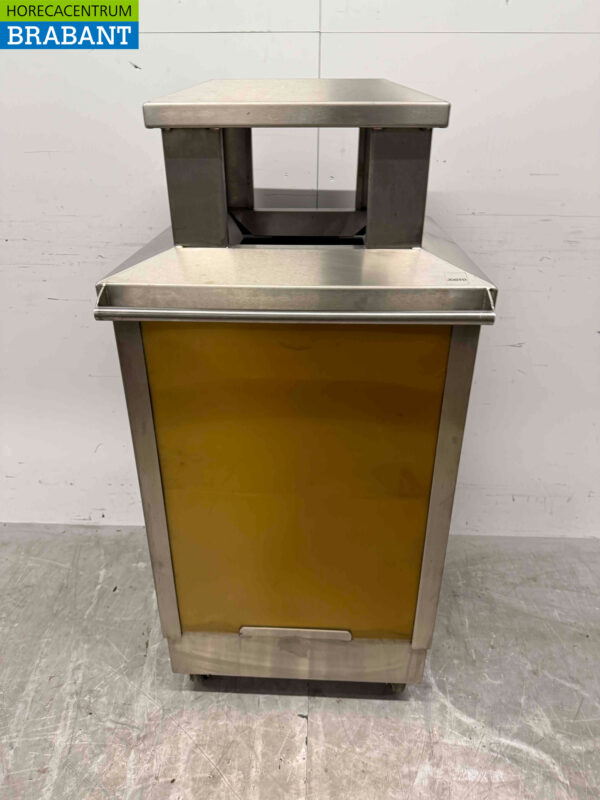 Stainless steel Josto Outdoor Waste Bin Holder Trash Bin 57 cm Catering - Image 4