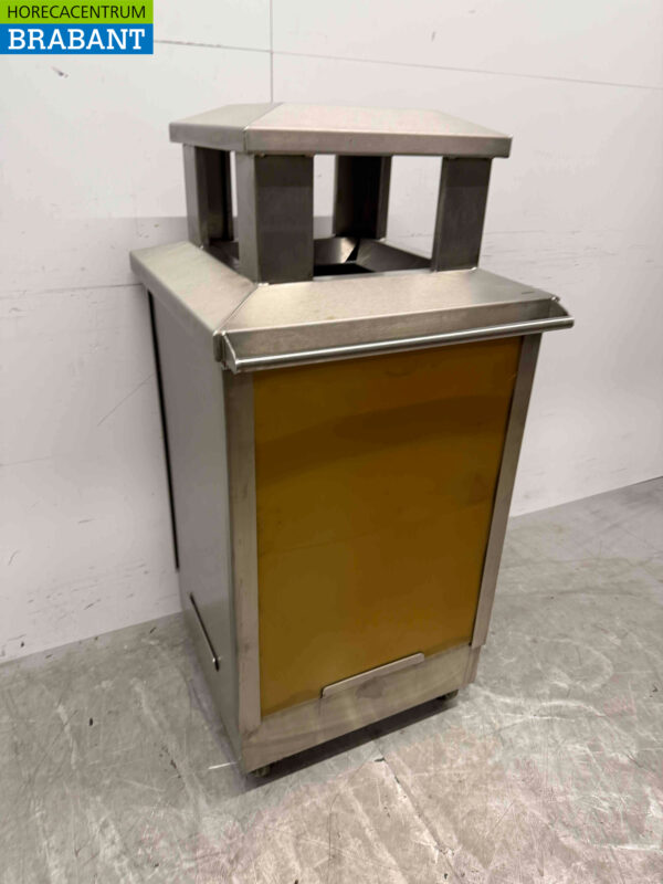 Stainless steel Josto Outdoor Waste Bin Holder Trash Bin 57 cm Catering - Image 5