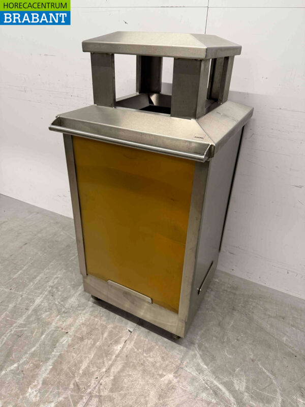 Stainless steel Josto Outdoor Waste Bin Holder Trash Bin 57 cm Catering - Image 6