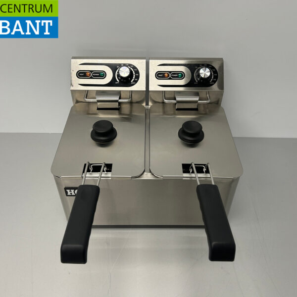 HCB Stainless Steel Double Fryer Frying 2 x 4.5 liters 230V Horeca