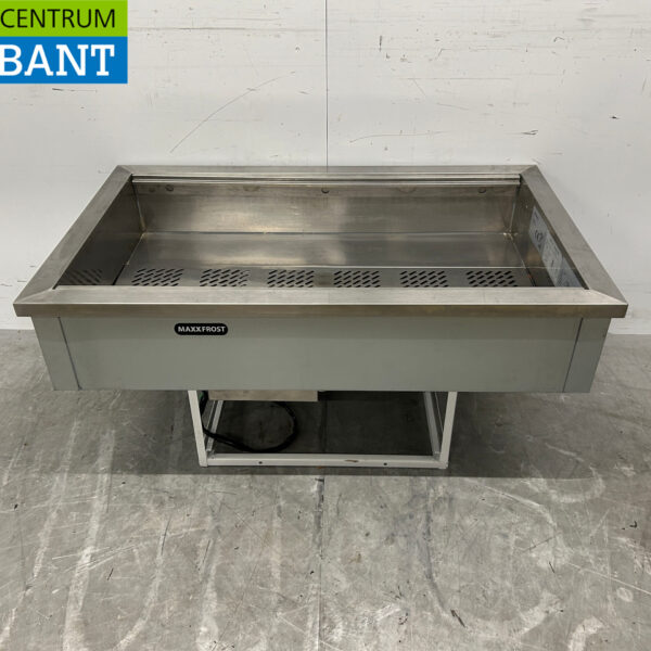 Stainless steel Maxxfrost Built-in Drop-in Bain marie 3 x 1/1 GN 230V Horeca