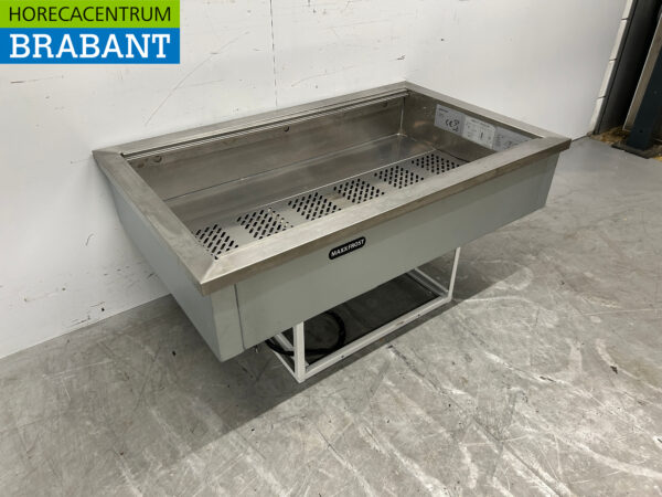 Stainless steel Maxxfrost Built-in Drop-in Bain marie 3 x 1/1 GN 230V Horeca - Image 3