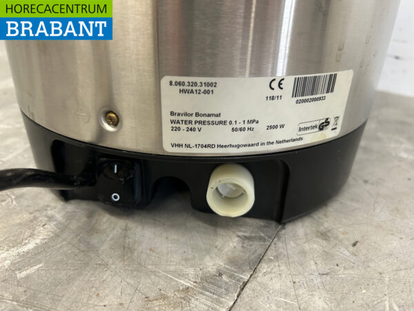 Stainless steel Bravilor Hot Water Dispenser Kettle 12 liters 230V Catering - Image 6