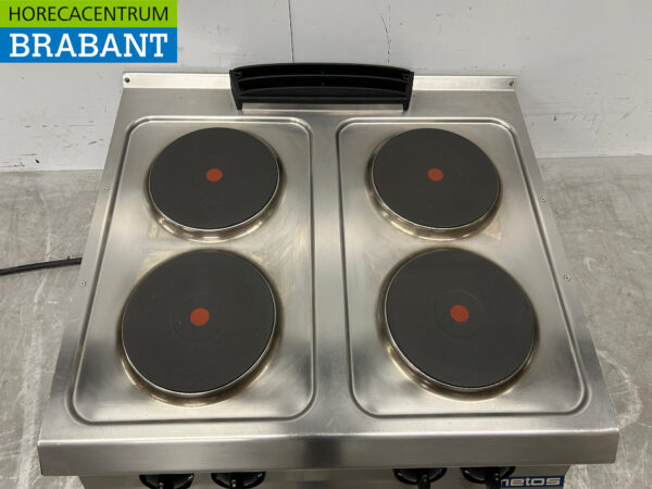 Stainless steel Metos 4 burner electric stove stove 80 cm 400V Horeca - Image 4