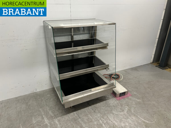 Ubert stainless steel warming display case Warming display case 80 cm 230V Horeca - Image 2