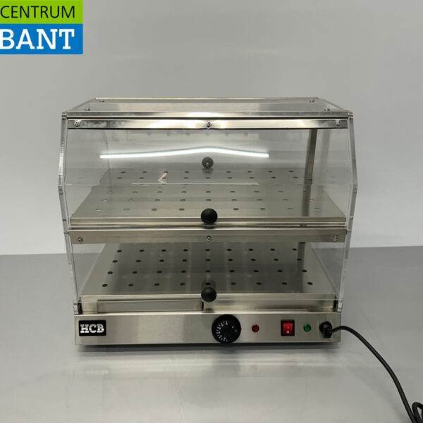 HCB stainless steel Hot Display Case 4 flaps 50 cm 230V Catering