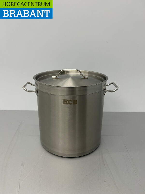 Stainless steel HCB Soup Pan Cooking Pan Induction 28,5 x 29 cm 17 liter Catering