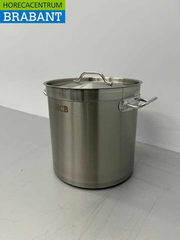 Stainless steel HCB Soup Pan Cooking Pan Induction 28,5 x 29 cm 17 liter Catering - Image 2