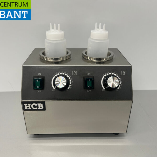 HCB Stainless Steel Sauce Warmer Bottle Warmer 2 x 950 ml Chocolate Cheese Jam Whiskey 230V Horeca