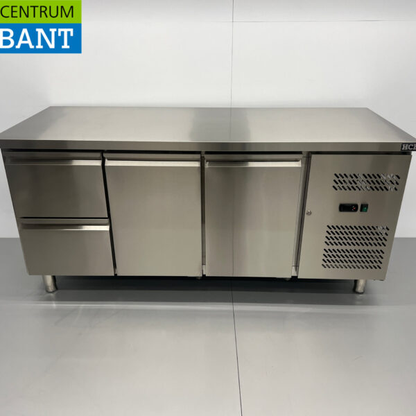 HCB stainless steel Refrigerated Workbench 2 doors and 2 drawers 179,5 cm 230V Horeca