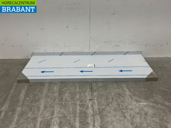 Stainless steel Wall Shelf 130 x 50 cm Horeca