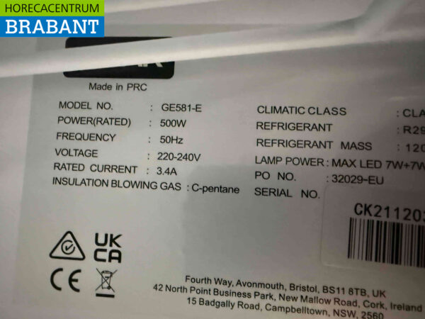 Polar GE581 Glass Door Refrigerator Glass door 950 liters 230V Catering - Image 5