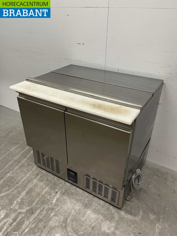Stainless steel Rubbens Refrigerated Workbench Saladette 2 doors 88 cm 230V Horeca - Image 2