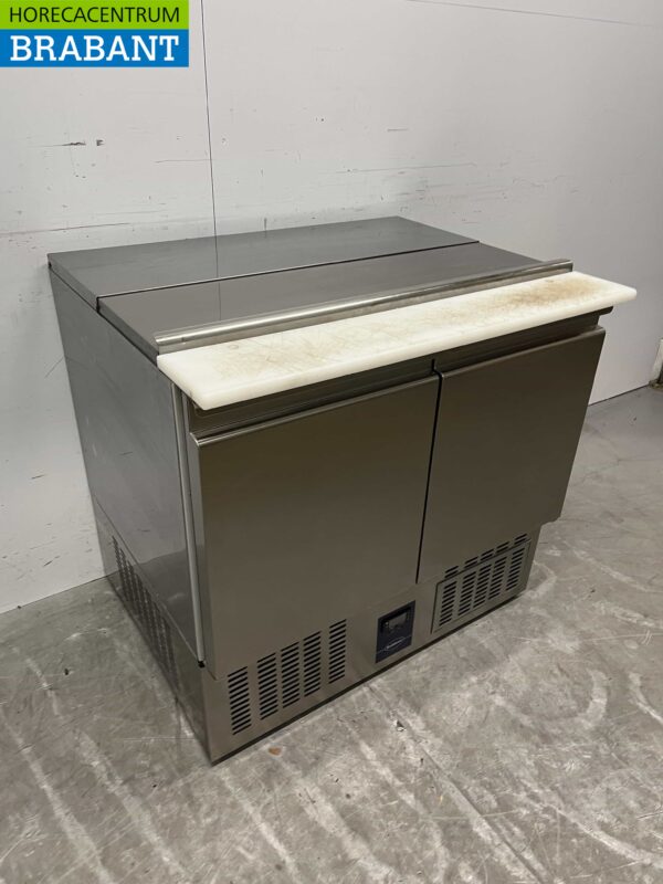 Stainless steel Rubbens Refrigerated Workbench Saladette 2 doors 88 cm 230V Horeca - Image 3