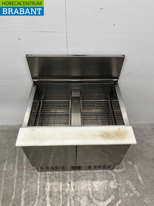 Stainless steel Rubbens Refrigerated Workbench Saladette 2 doors 88 cm 230V Horeca - Image 5