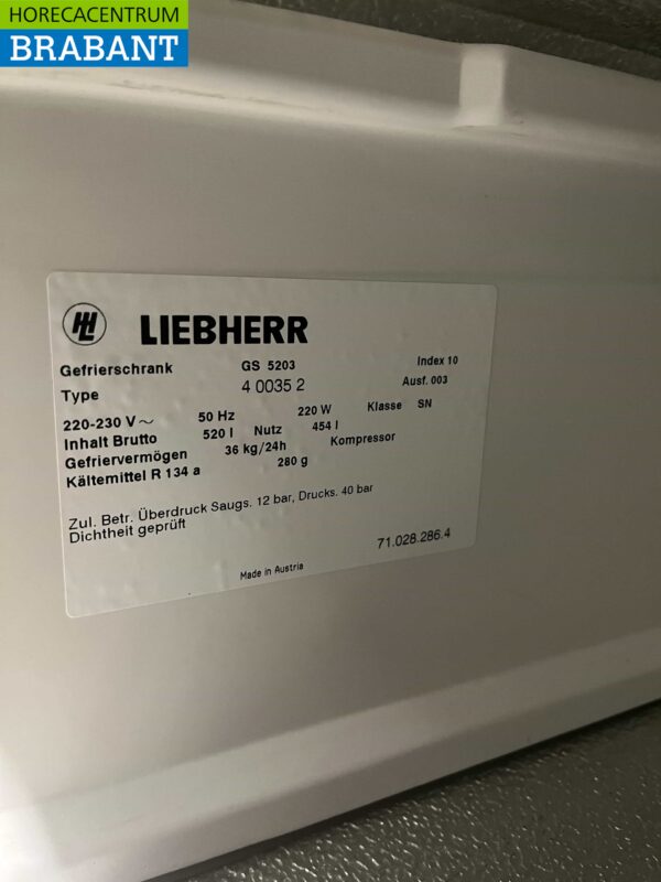 Liebherr GS 5203 Freezer cabinet freezer 520 liters 230V Horeca - Image 5