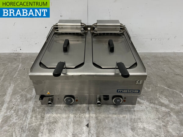 Stainless steel Metos Double Fryer fryer 2 x 10 liters 400V Horeca